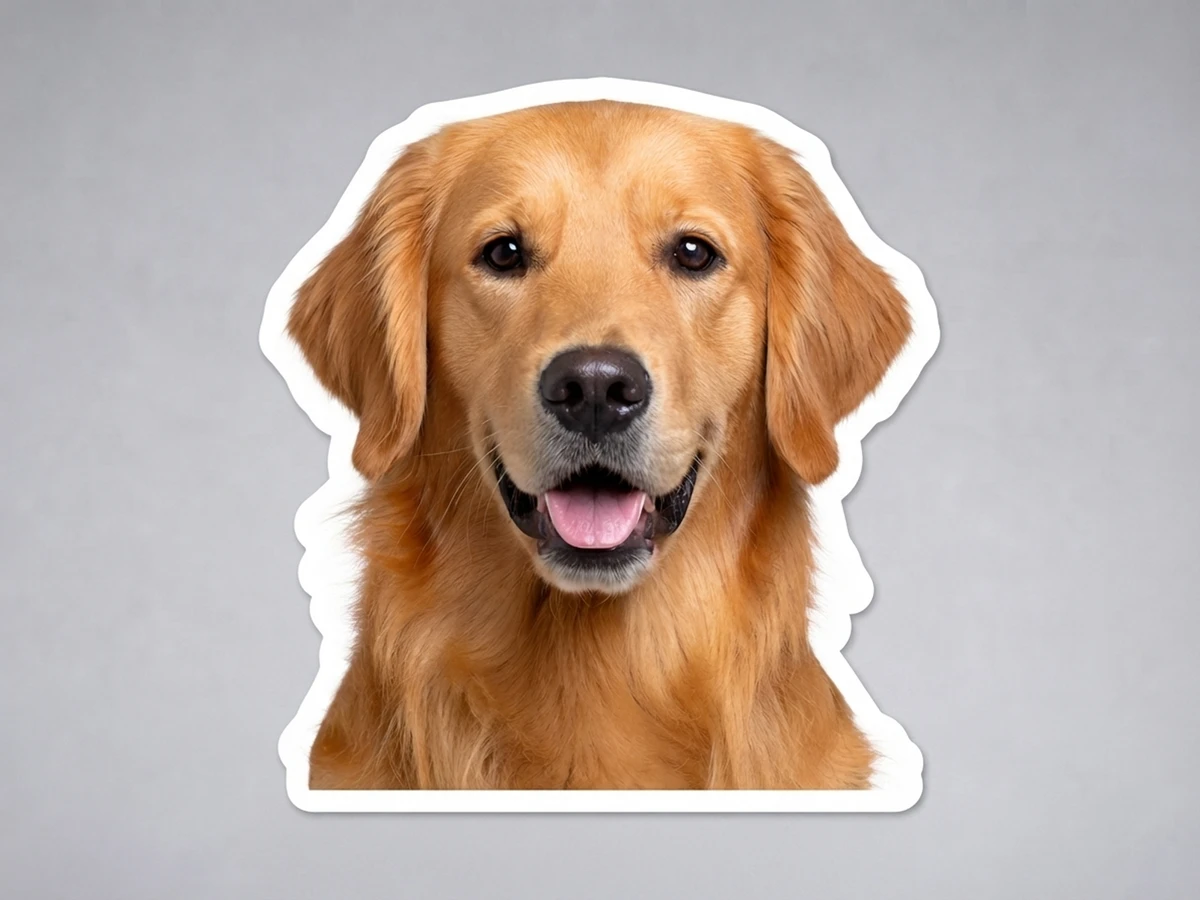 Pet Sticker cover reviewed formal style example; not customer work.